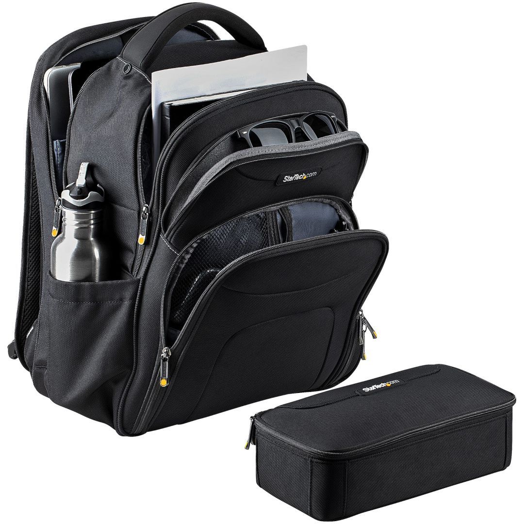 Startech 17,3" Laptop Backpack with Removable Accessory Organizer Case Black