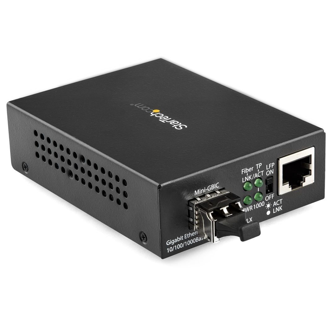 Startech Gigabit Ethernet Fiber Media Converter Compact 850nm