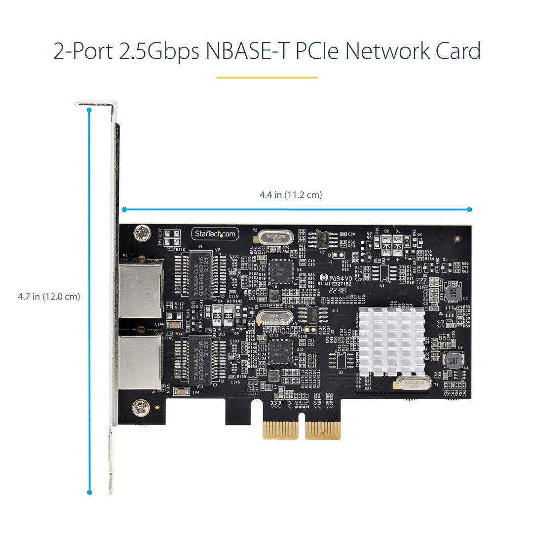 Startech 2-Port 2.5Gbps NBASE-T PCIe Network Card