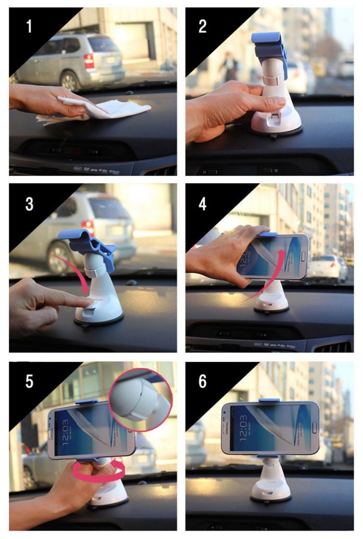 Platinet Omega Univerzális autós okostelefon tartó Black/Blue