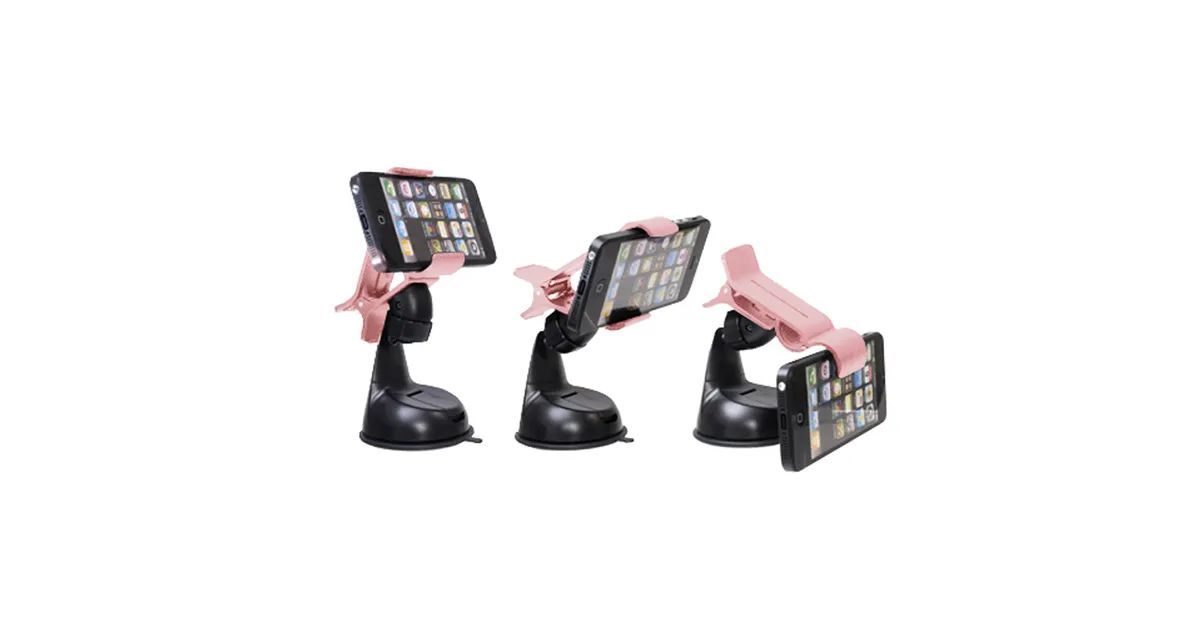 Platinet Omega Universal smartphone car holder Avokado Black/Pink