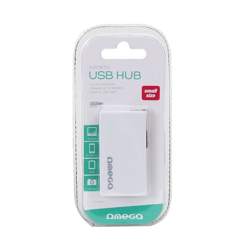 Platinet Omega 4-port USB 2.0 hub White