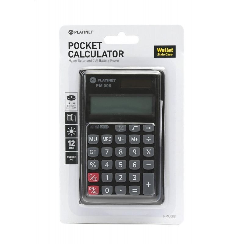 Platinet PM008 Zsebszámológép Black