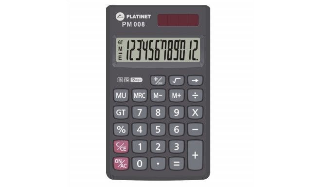 Platinet PM008 Zsebszámológép Black