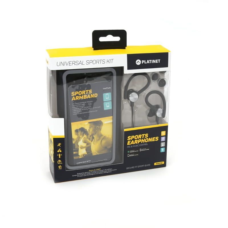 Platinet PM1070B Sport Headset + Arm Band Black