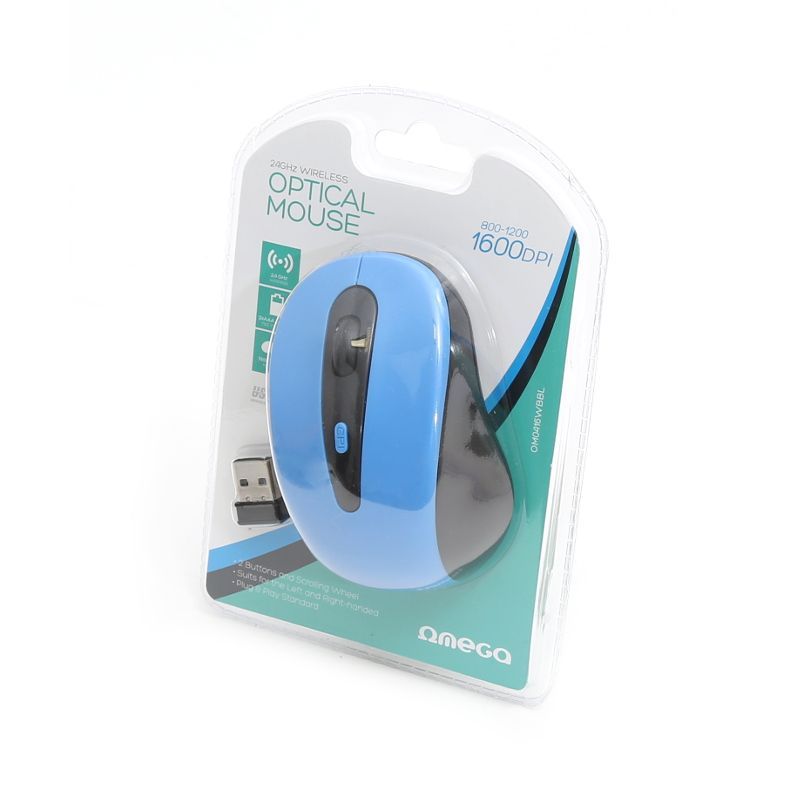 Platinet Omega OM0416WBBL wireless mouse Black/Blue