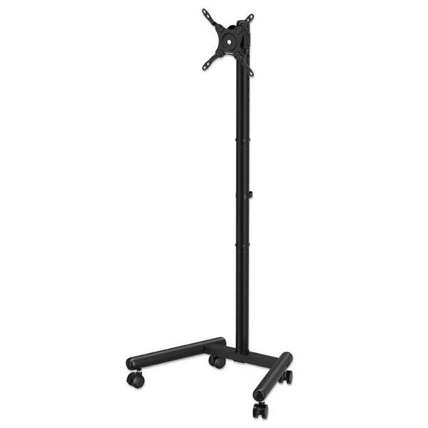 Manhattan Economy Compact Height-Adjustable TV Cart, for 13" to 50" Displays