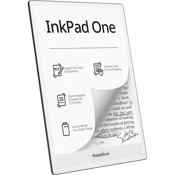 PocketBook InkPad One 10,3" E-book olvasó 32GB Matte Black