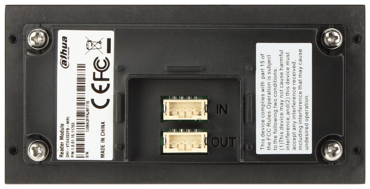 Dahua VTO4202FB-MR1 Társasházi IP video-kaputelefon kültéri kártyaolvasó (EM) modulegység