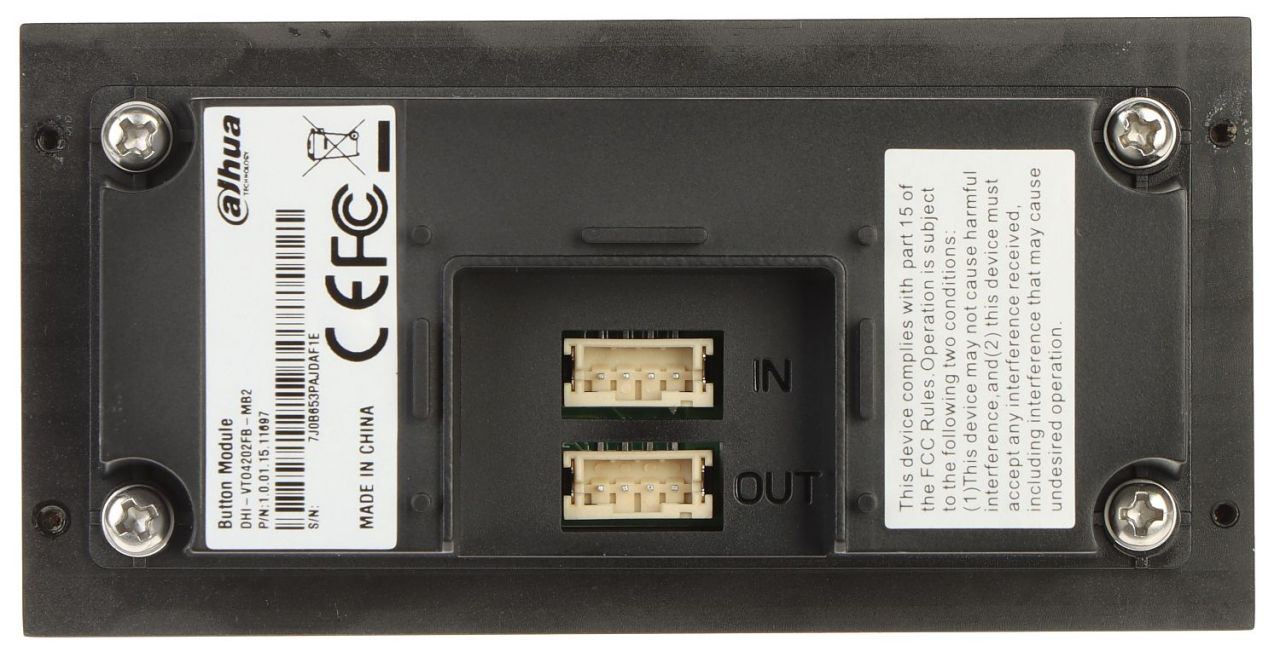 Dahua VTO4202FB-MB2 Társasházi IP video-kaputelefon kültéri kétlakásos modulegység