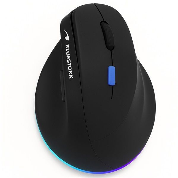 Bluestork M-WL-ERGO-LUMI-TH Wireless Mouse Black