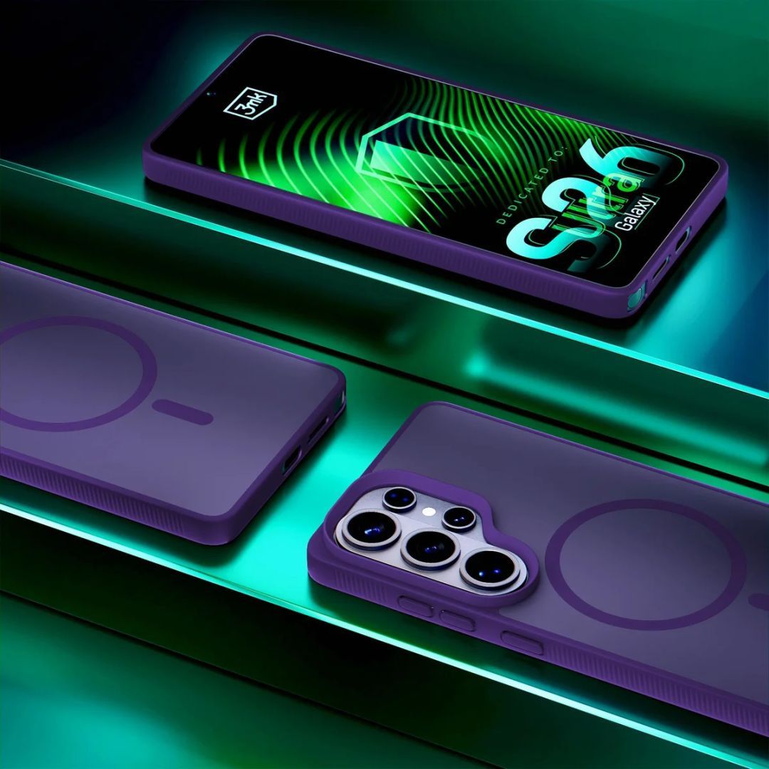 3mk MagCase for Samsung Galaxy S26 Ultra Smoke Purple