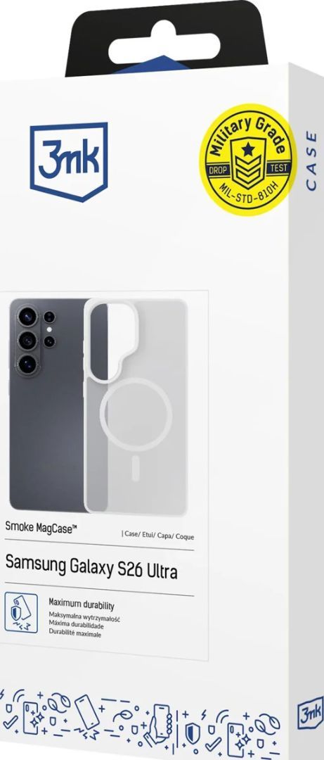 3mk MagCase for Samsung Galaxy S26 Ultra Smoke White