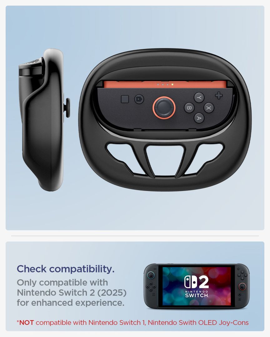 Spigen Joy-Con Handle NS101 for Nintendo Switch 2 Black