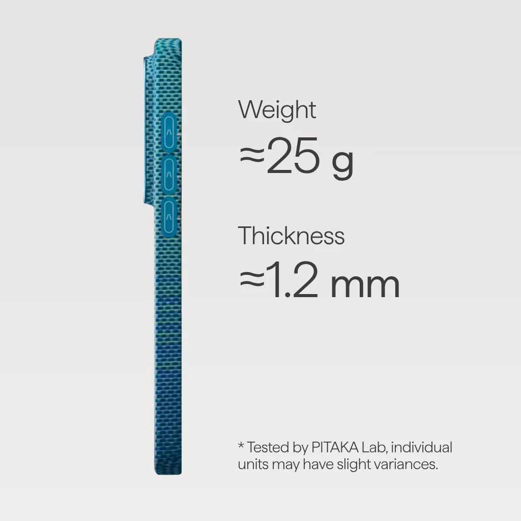 Pitaka Edge Case (Aaron Button) for Samsung Galaxy S26 Ultra Lucid Blue