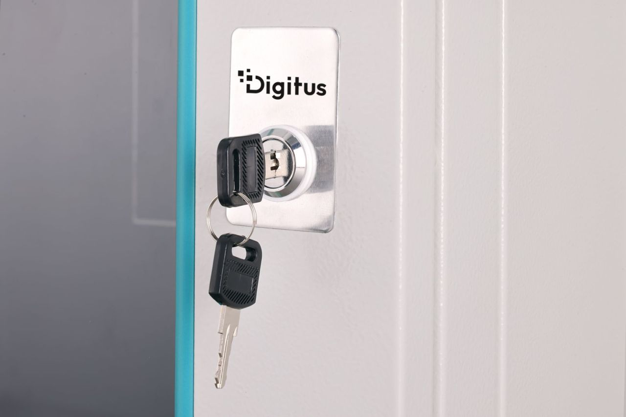 Digitus Dynamic DN-37104 19" 9U Falra szerelhető Rackszekrény Grey