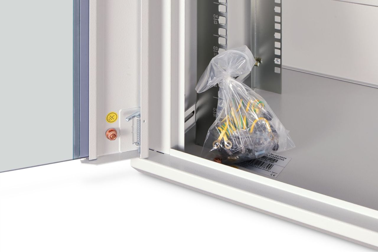 Digitus Dynamic DN-37112 19" 16U Falra szerelhető Rackszekrény Grey