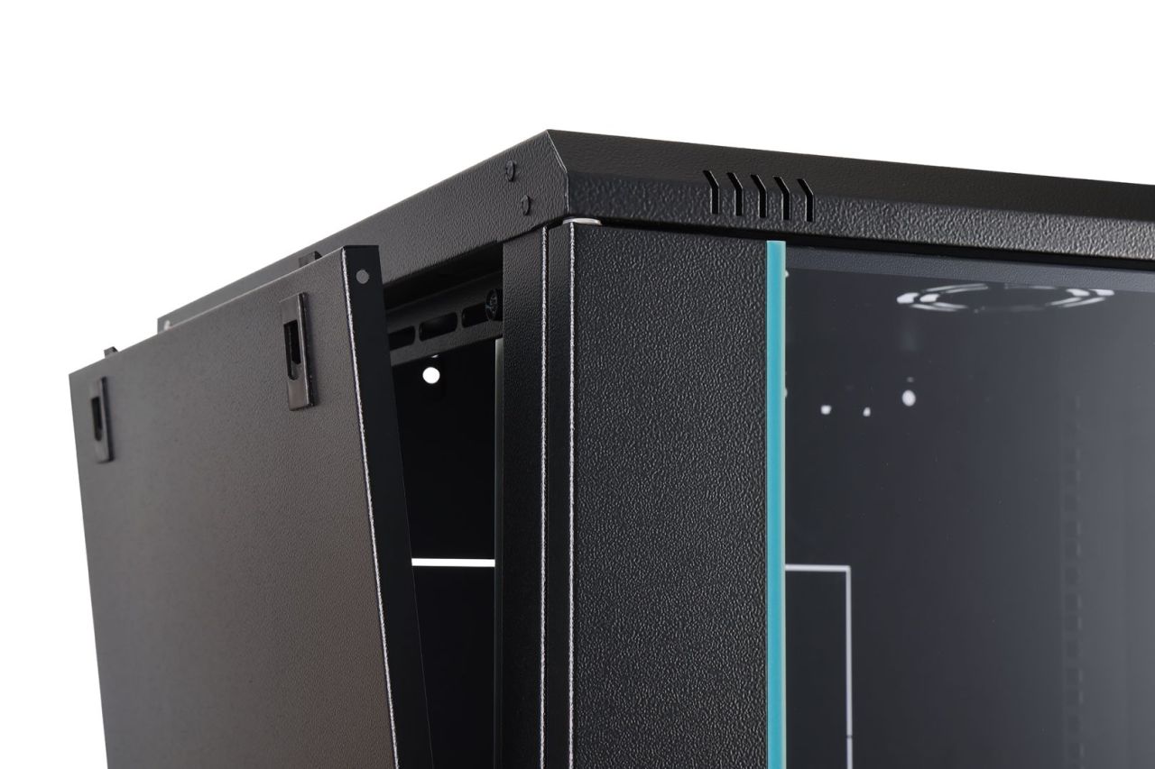 Digitus Dynamic DN-37111 19" 12U Falra szerelhető Rackszekrény Black