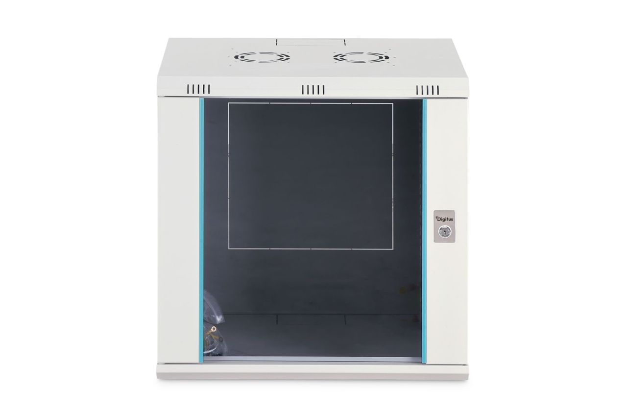 Digitus Dynamic DN-37108 19" 12U Falra szerelhető Rackszekrény Grey