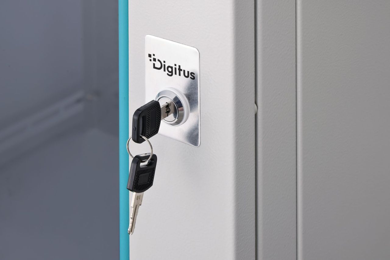 Digitus Dynamic DN-37114 19" 16U Falra szerelhető Rackszekrény Grey