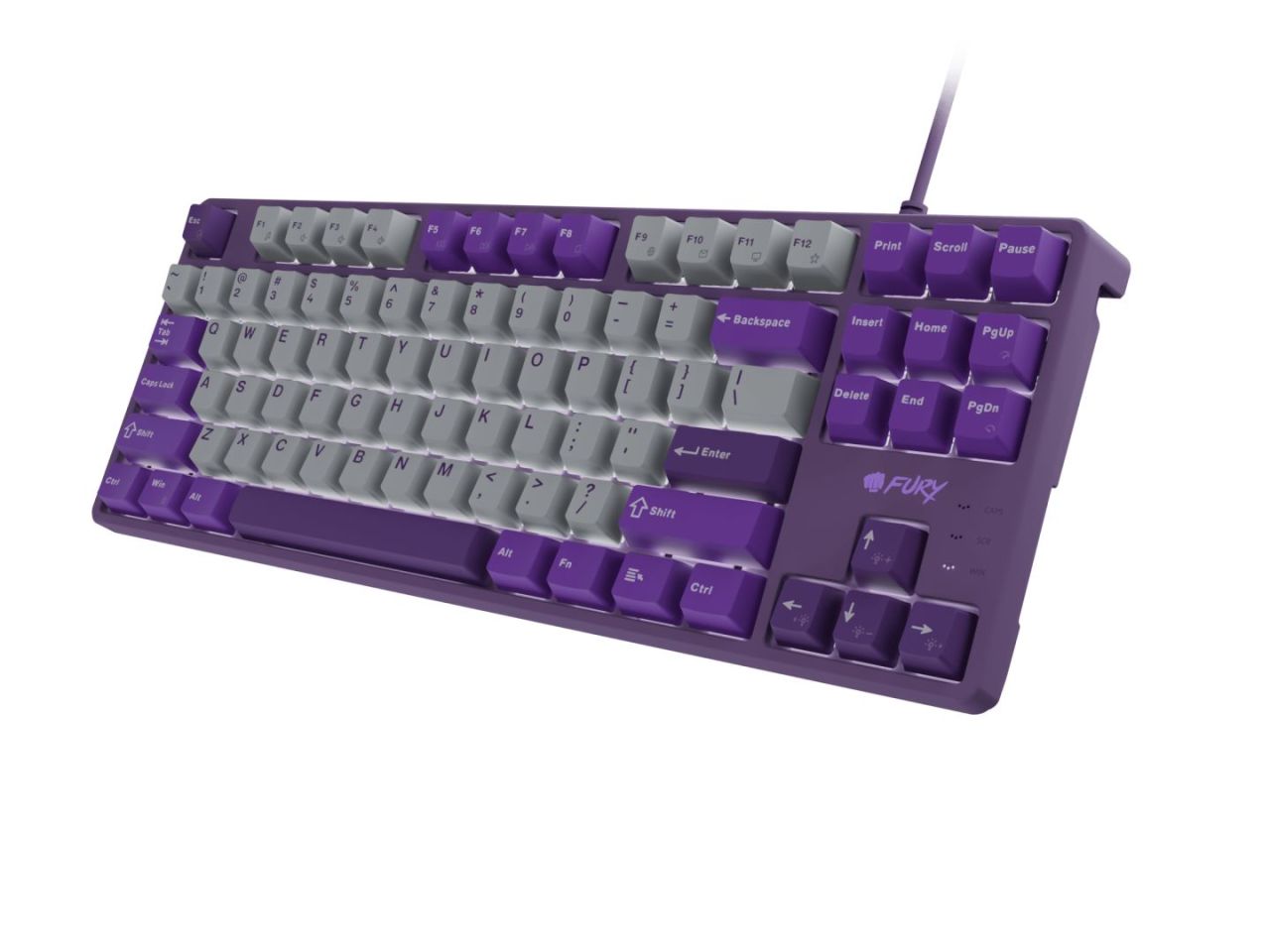 FURY Kanabo K2 Gaming Keyboard Grey/Purple US FURY Kanabo K2 Gaming Keyboard Grey/Purple US