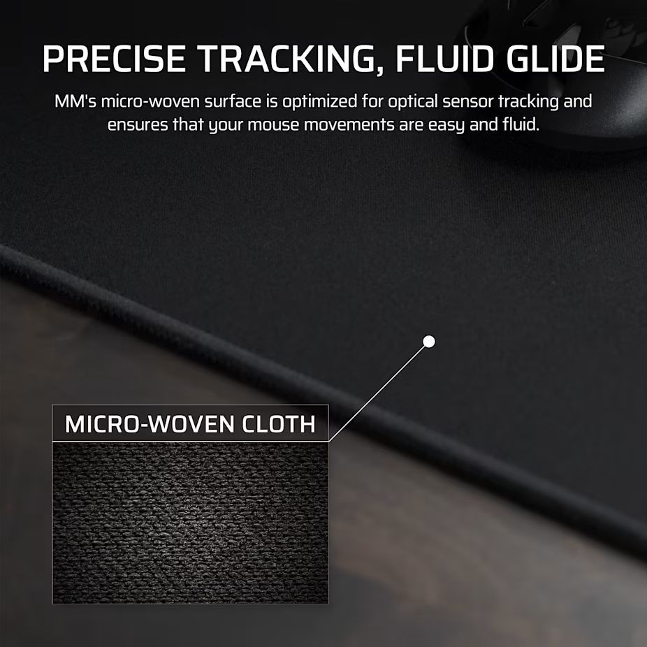 Corsair MM Anti-fray Cloth Medium Gaming Egérpad Black