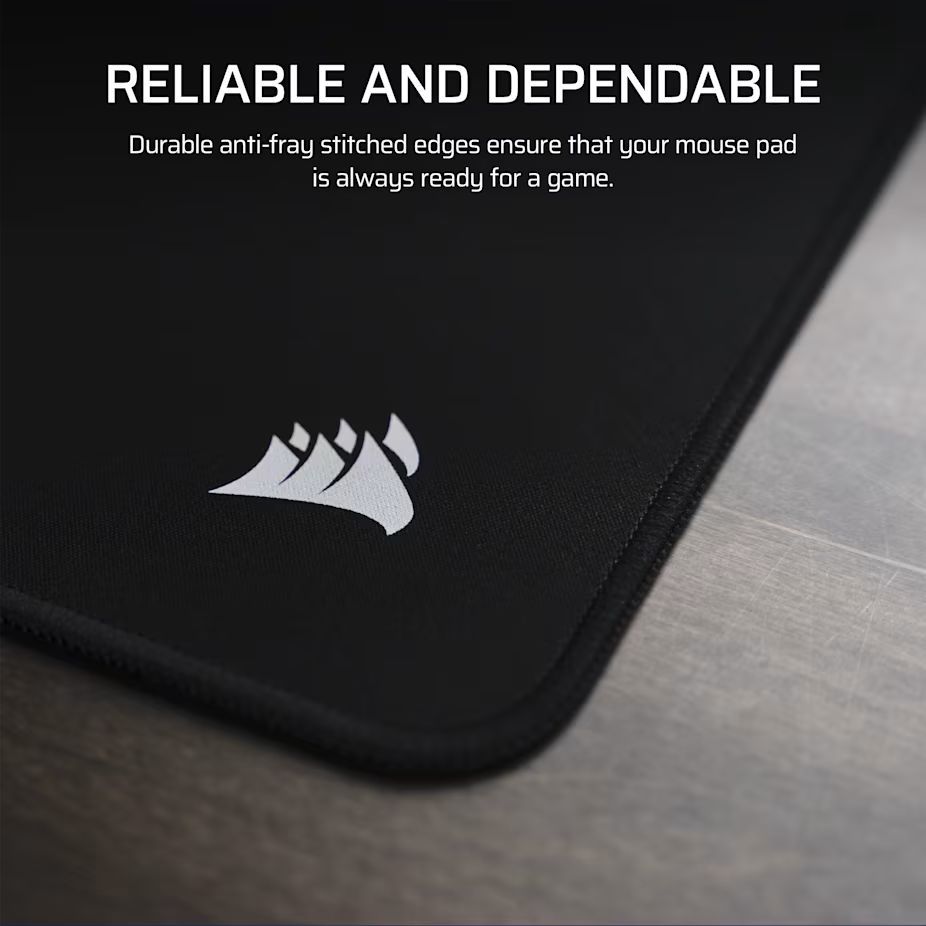 Corsair MM Anti-fray Cloth Medium Gaming Egérpad Black