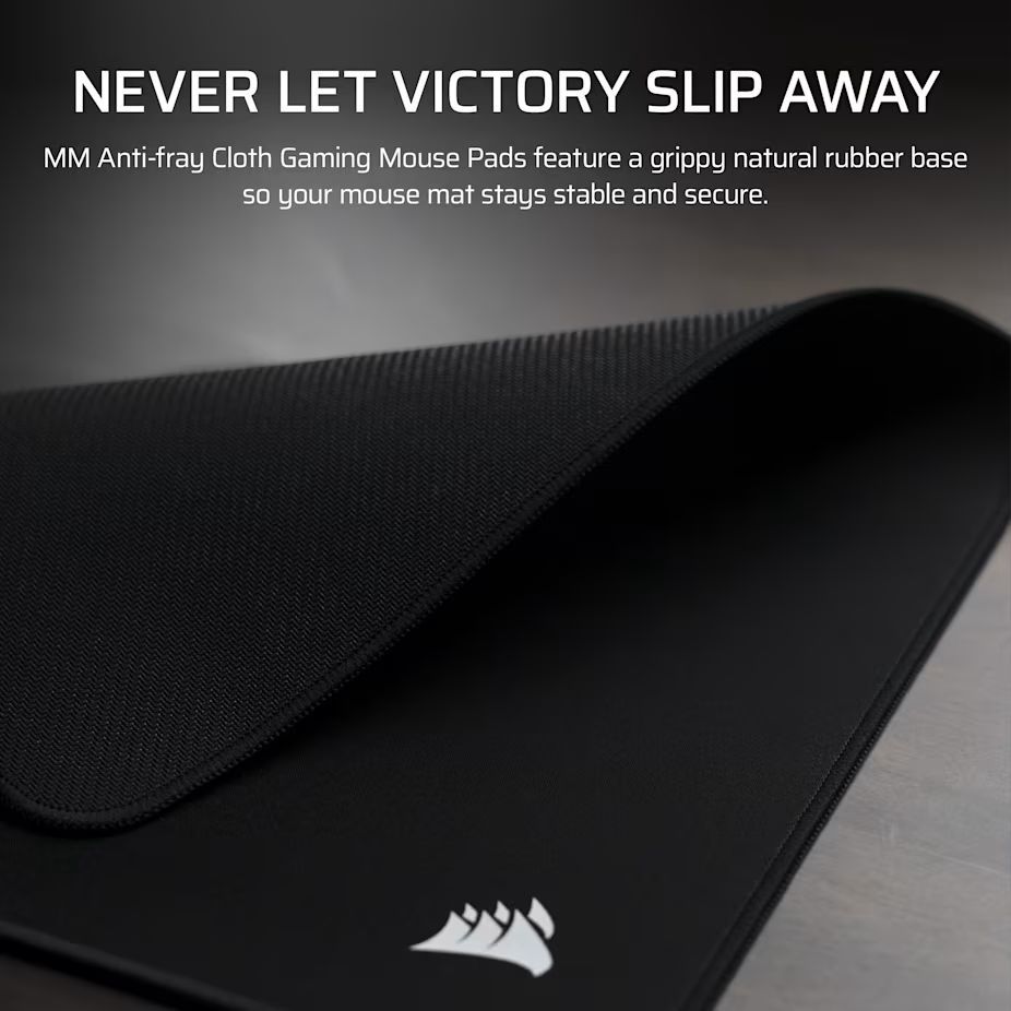 Corsair MM Anti-fray Cloth XL Gaming Egérpad Black