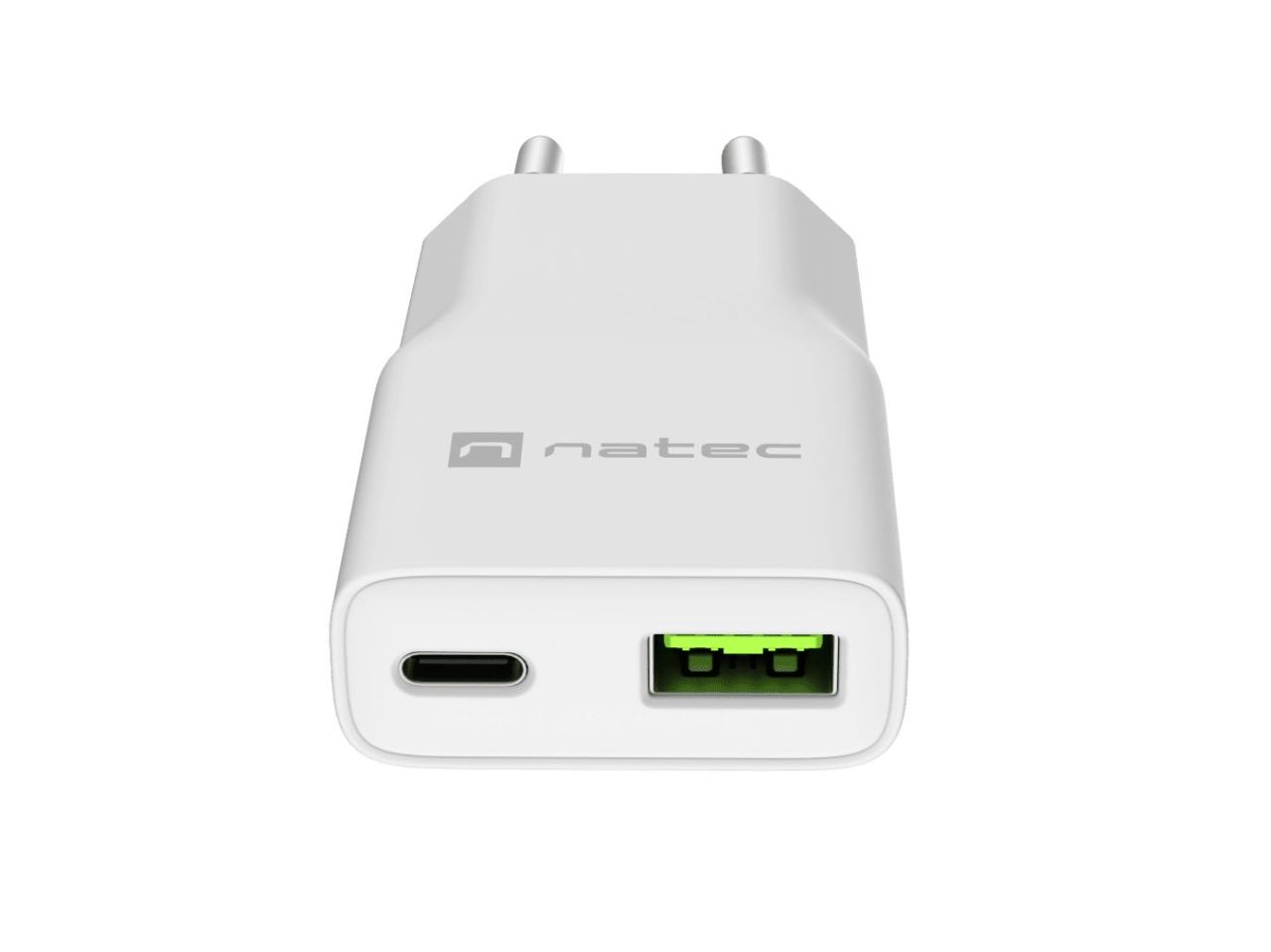natec Ribera Gan Slim Charger White