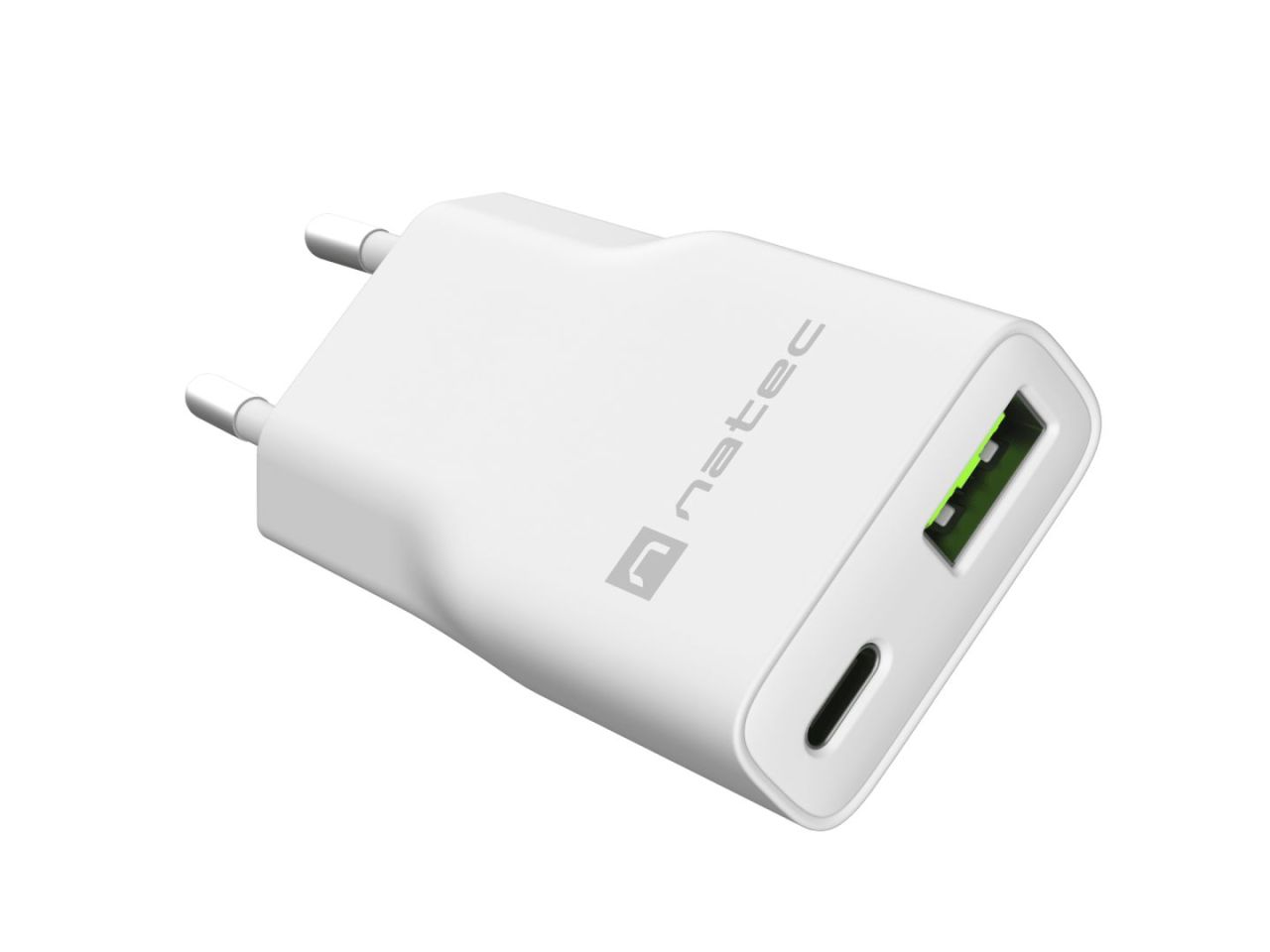 natec Ribera Gan Slim Charger White