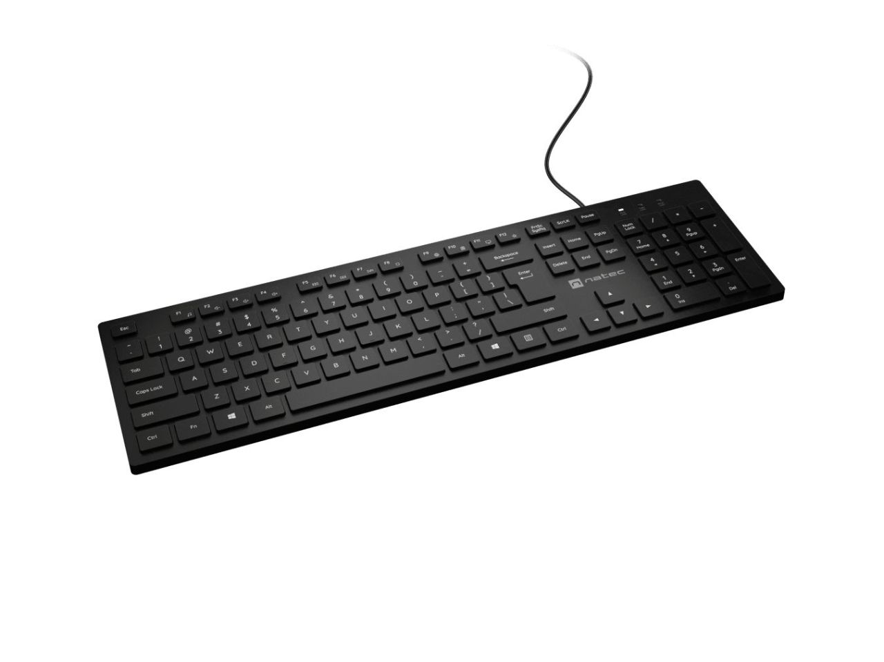 natec Herring Slim Keyboard Black US