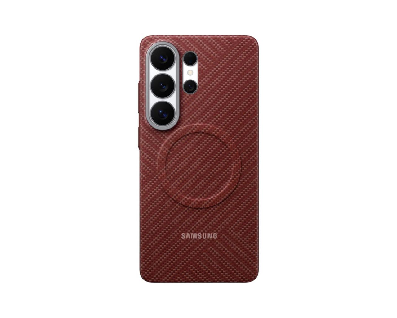 Samsung Galaxy S26 Ultra Carbon Magnet Case Coralred