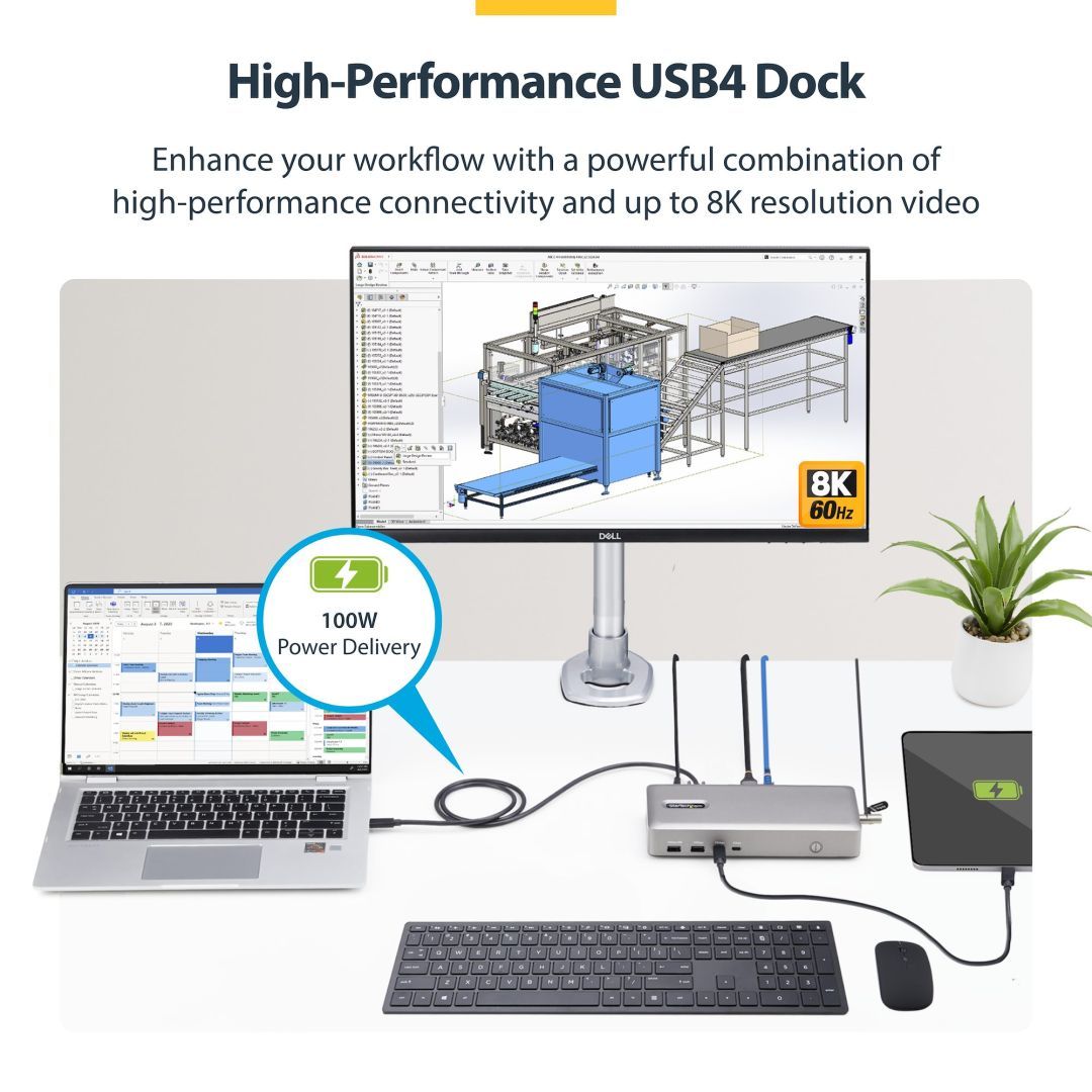 Startech Dual-Monitor USB4 Docking Station