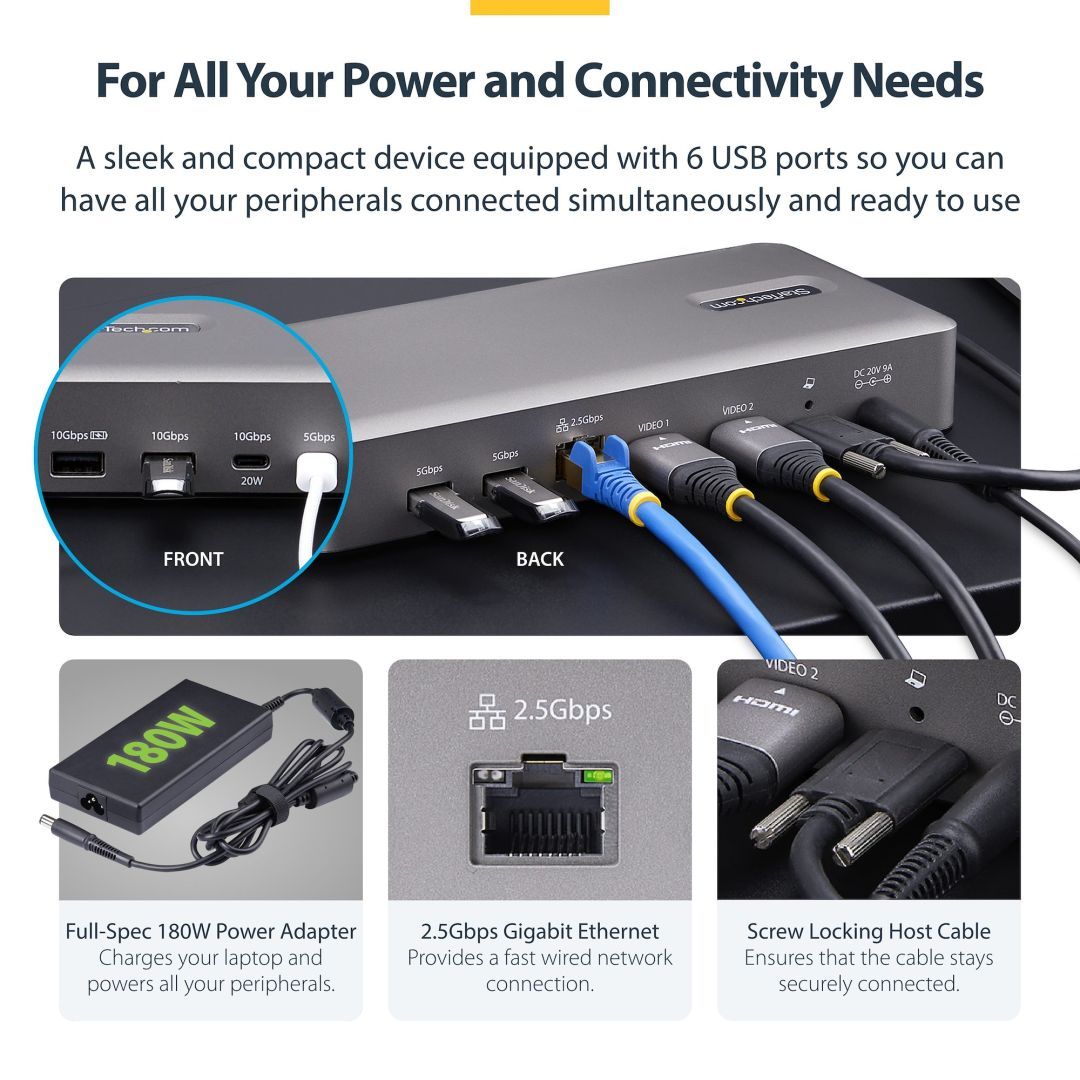 Startech Dual-Monitor USB4 Docking Station