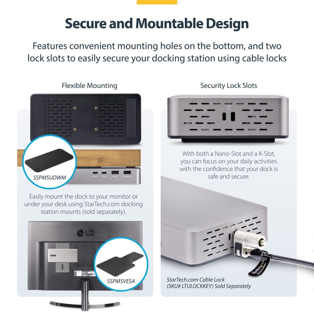 Startech Dual-Monitor USB4 Docking Station