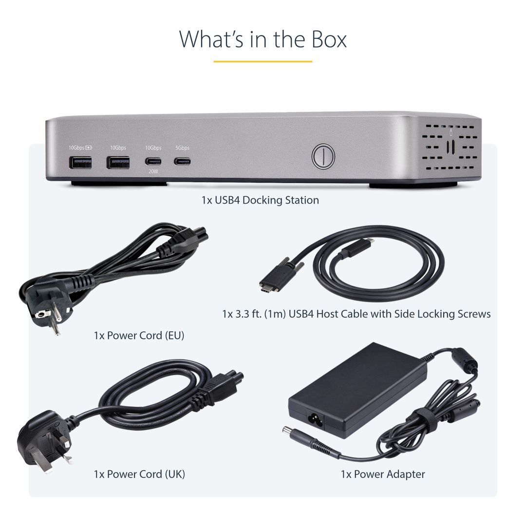 Startech Dual-Monitor USB4 Docking Station