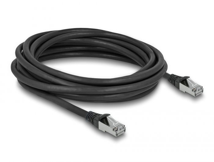 DeLock CAT6A S-FTP Patch Cable 5m Black