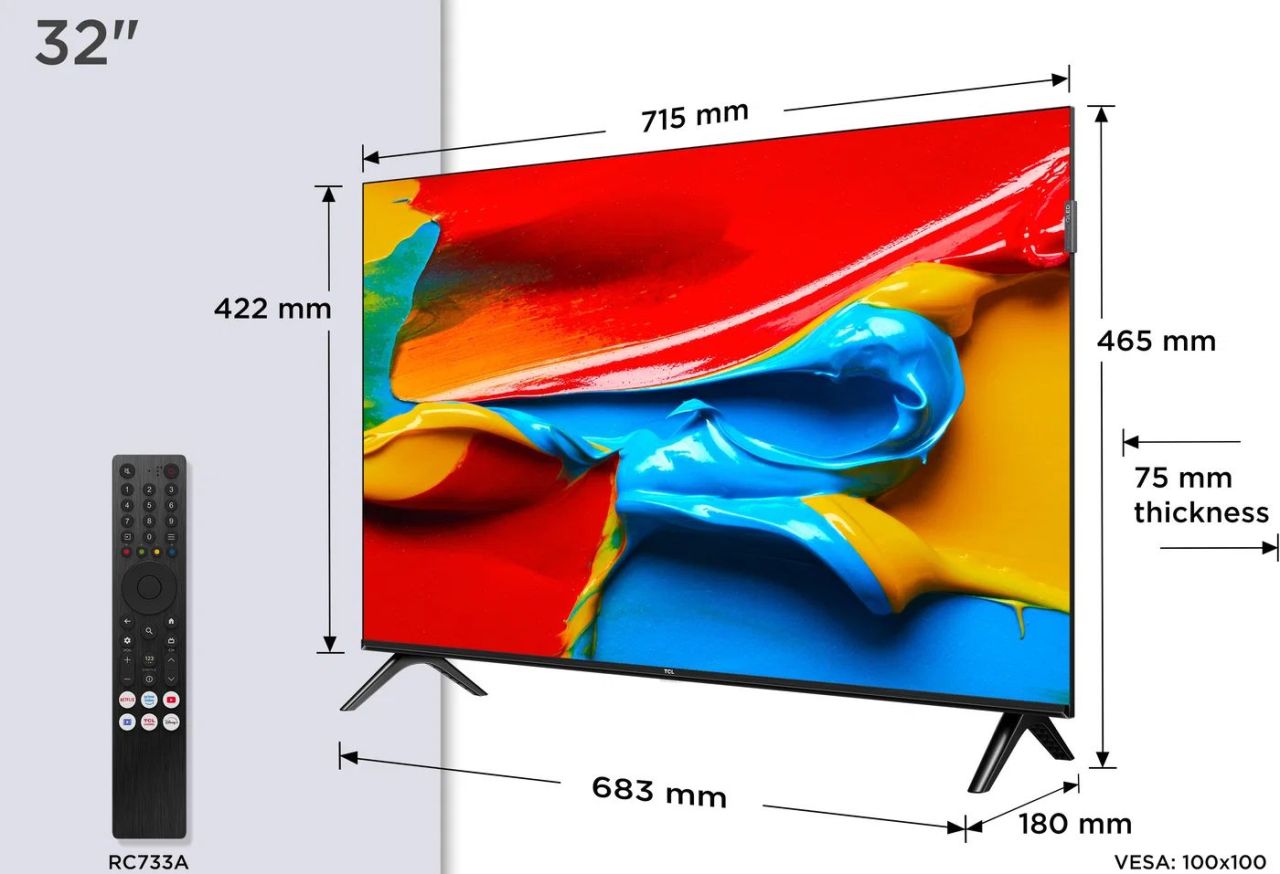 TCL 32" 32V4C QLED Smart TCL 32" 32V4C QLED Smart