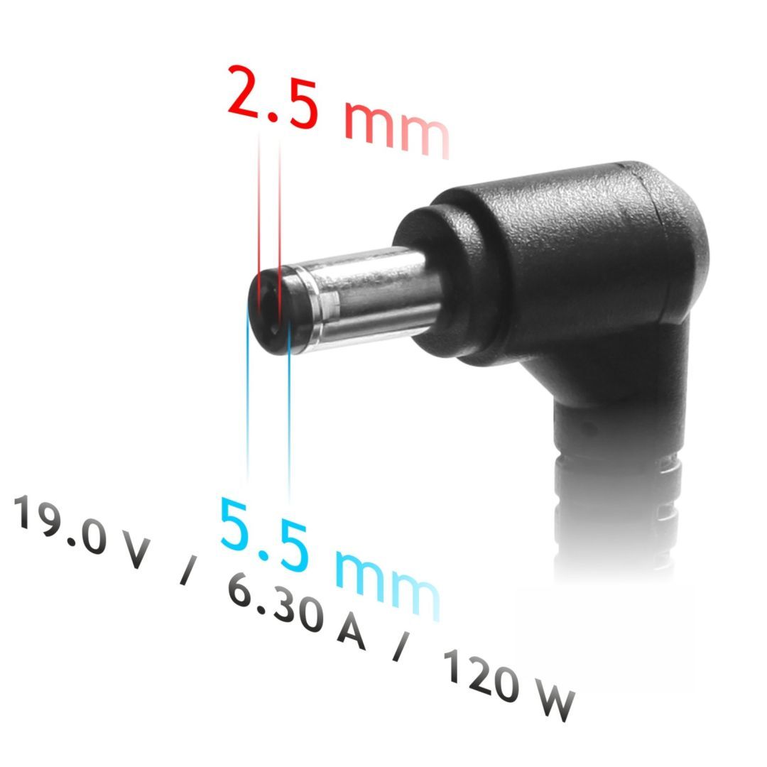 Akyga AK-ND-44 19V / 6,3A 120W 5,5x2,5mm univerzális hálózati notebook töltő