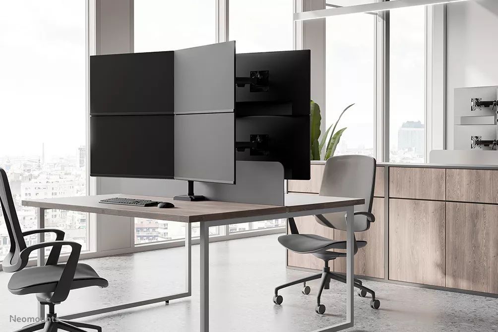 Neomounts DS60-600BL2-2 Quadruple monitor arm 10-32" Black Neomounts DS60-600BL2-2 Quadruple monitor arm 10-32" Black