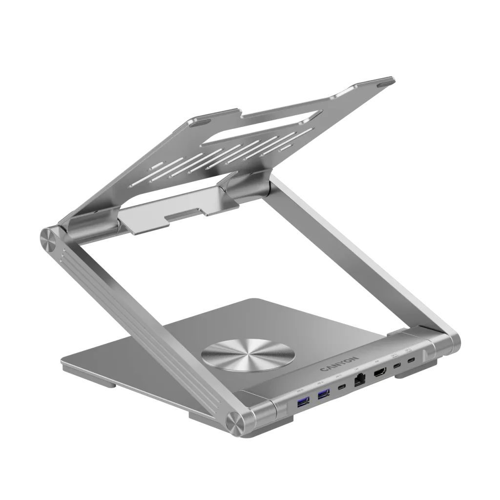 Canyon CNS-SDS2 Latop Stand with Hub Silver Canyon CNS-SDS2 Latop Stand with Hub Silver