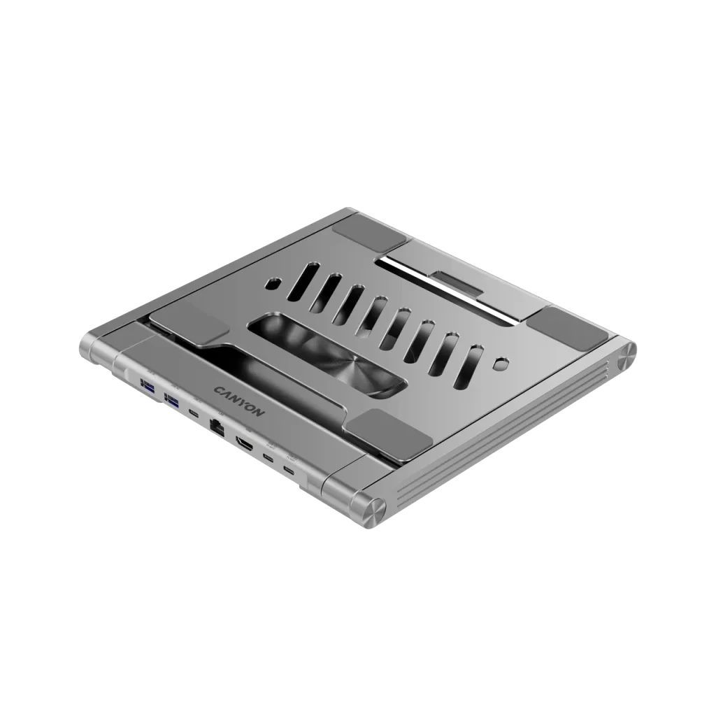Canyon CNS-SDS2 Latop Stand with Hub Silver Canyon CNS-SDS2 Latop Stand with Hub Silver