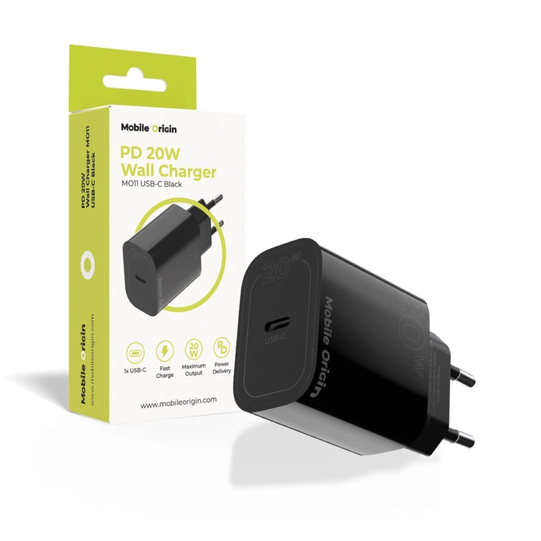 Mobile Origin PD20W Wall Charger MO11 1USB-C Black