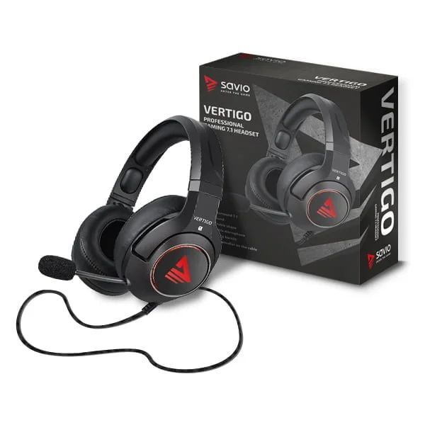 Savio Vertigo Gaming Headset Black