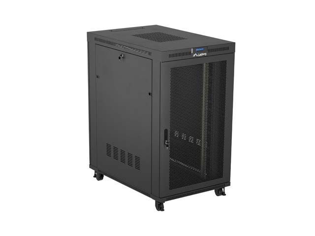 Lanberg 19" 27U Szabadon álló Rackszekrény Black
