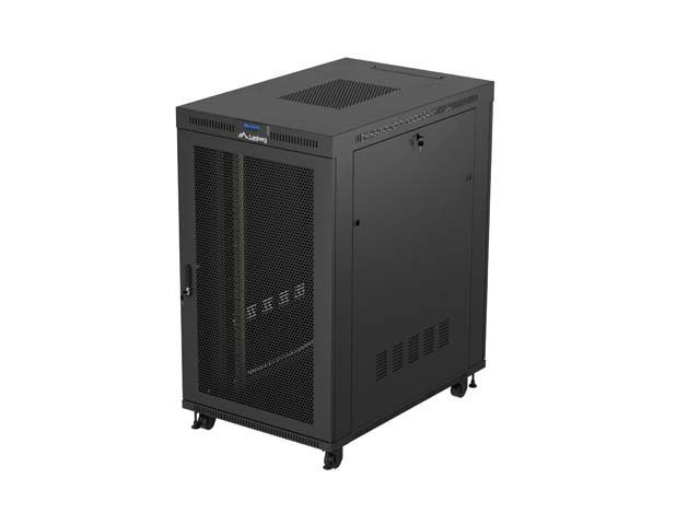 Lanberg 19" 27U Szabadon álló Rackszekrény Black