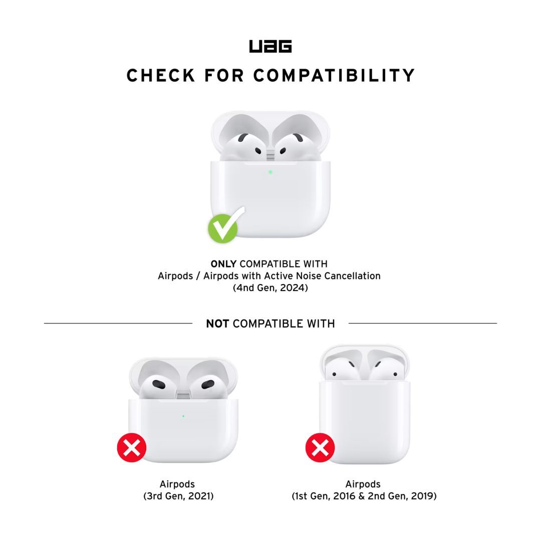 UAG Scout Case for AirPods 4 with Active Noise Cancellation Black