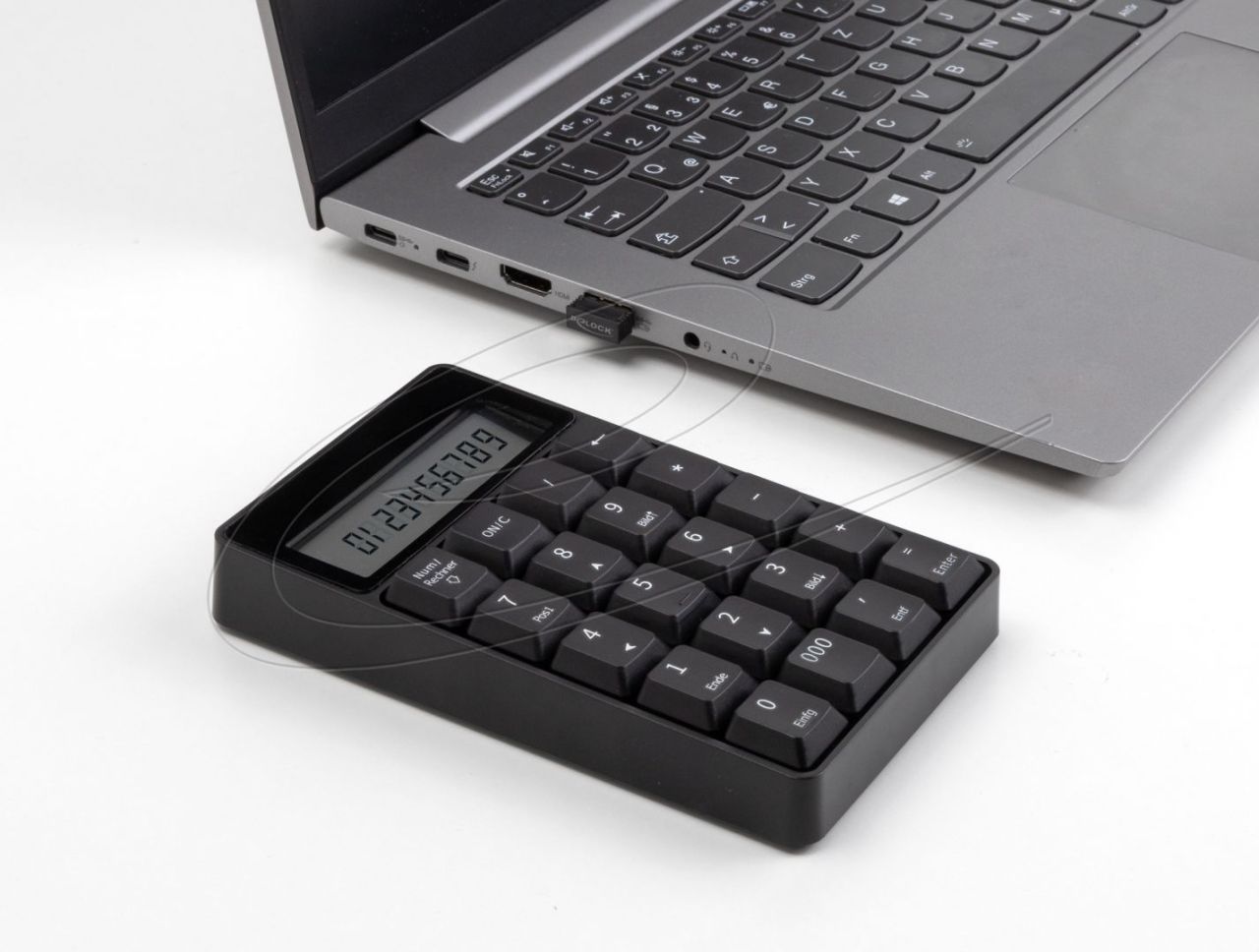 DeLock 2in1 Wireless Numeric Keypad Black