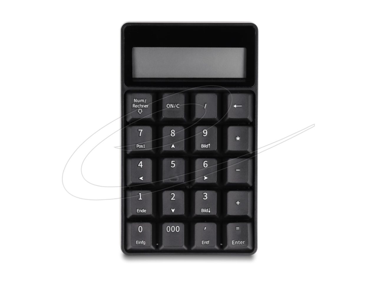 DeLock 2in1 Wireless Numeric Keypad Black