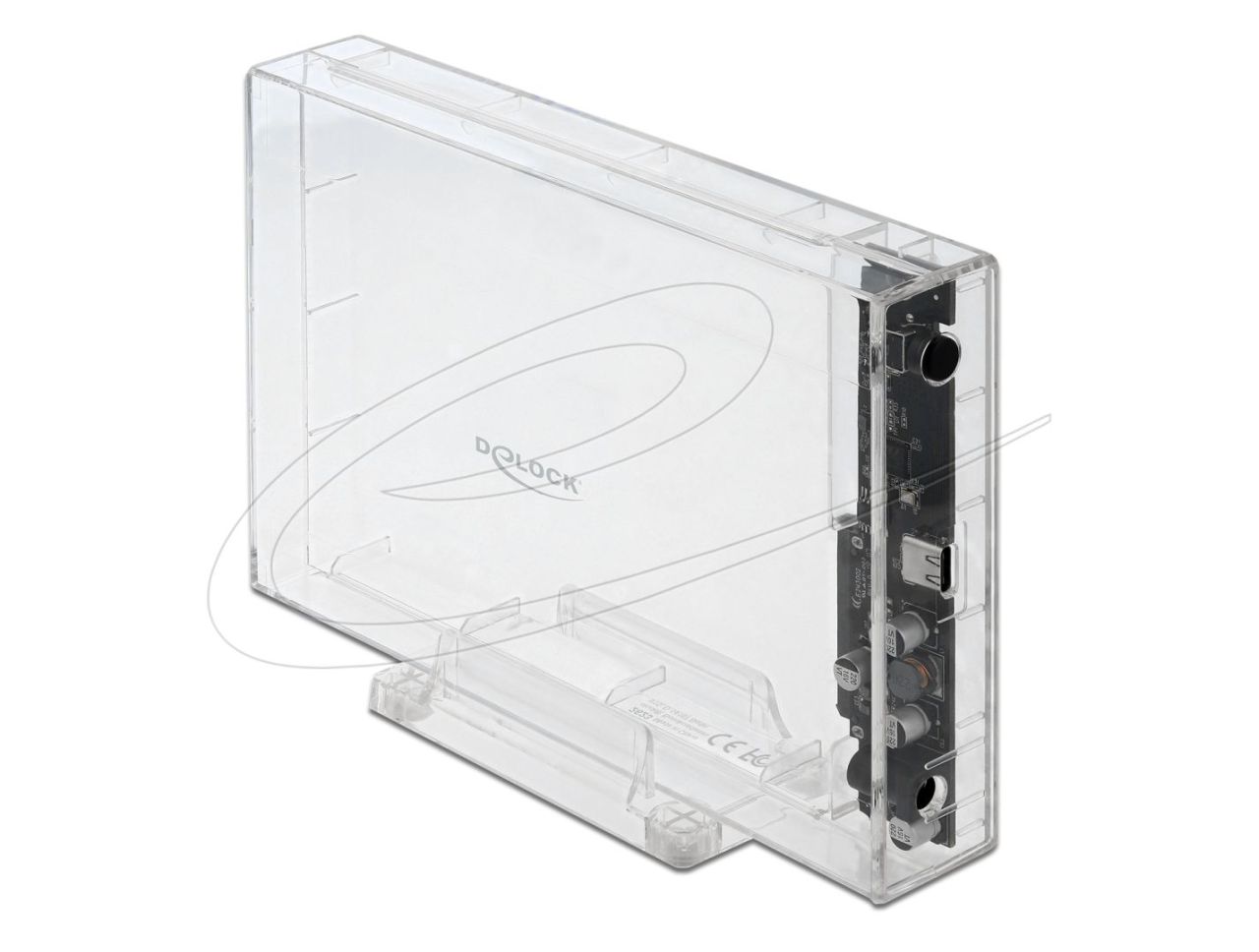 DeLock External Enclosure for 3.5″ SATA HDD Transparent